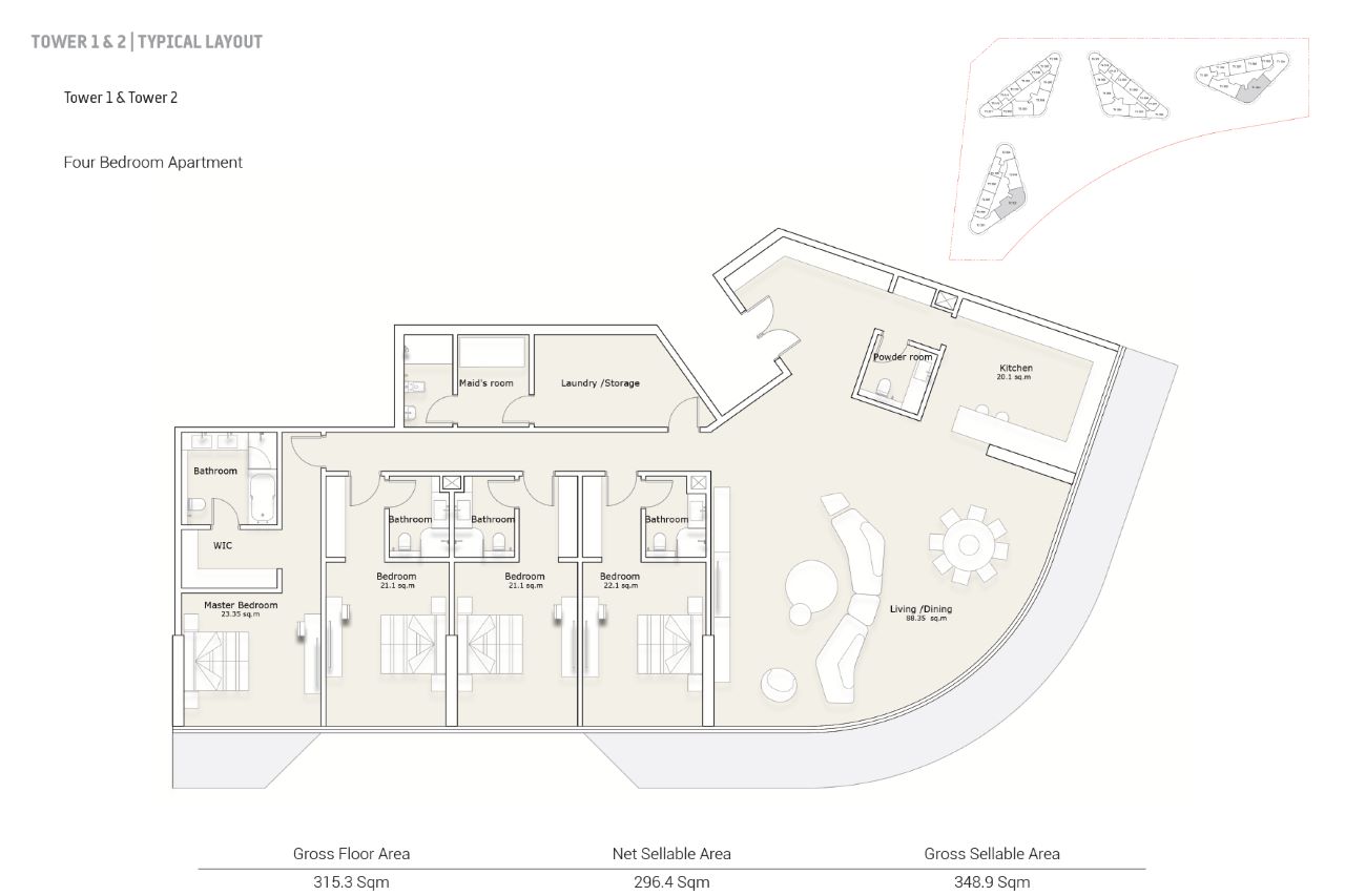 Floorplans Sea La Vie (3)