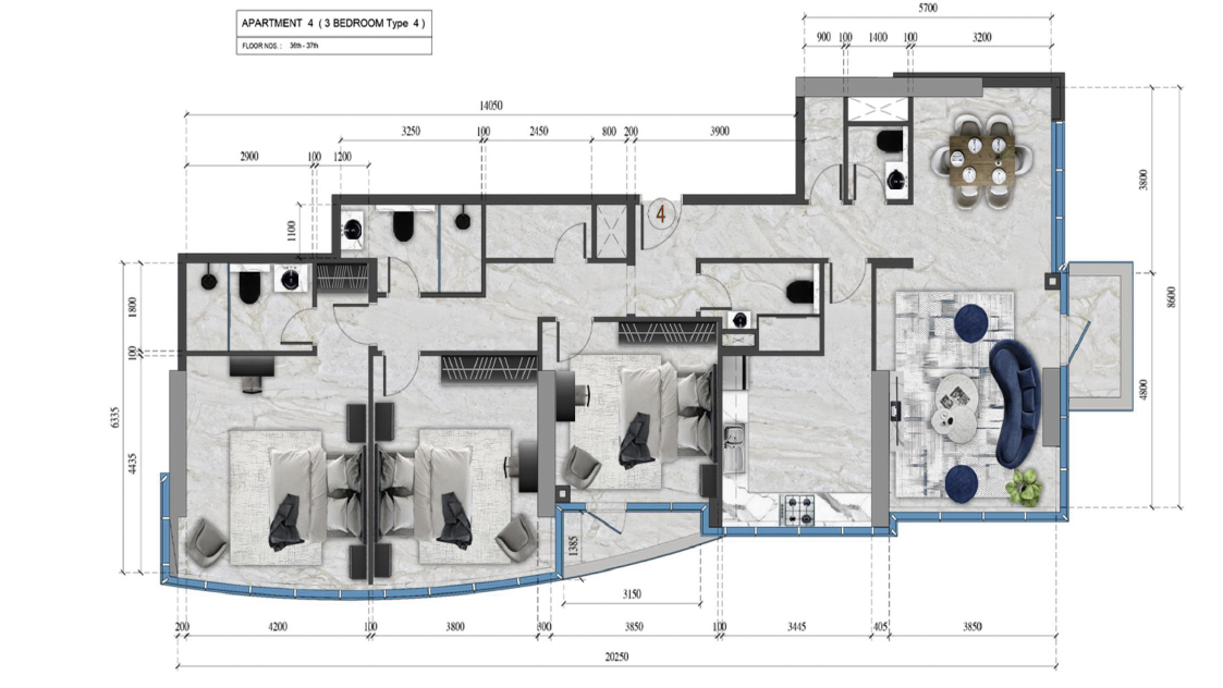 Renad Tower Floorplans (1)