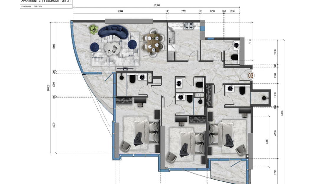 Renad Tower Floorplans (12)